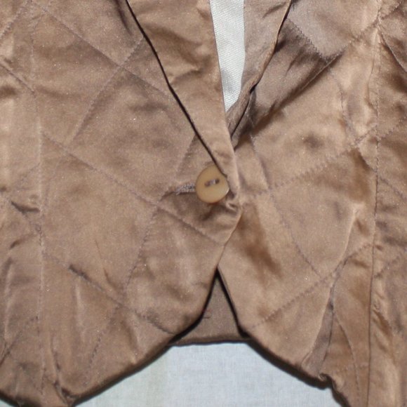 Vintage LEILEI Silk Crop Tuxedo Jacket  Shirt 🌵Medium - Picture 3 of 9